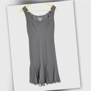 SL Fashions Petite Black Formal Flared Dress Women's 8p